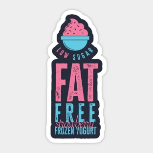 Fat Free Frozen Yogurt Sticker